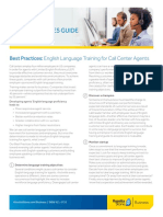 Best Practices: English Language Training For Call Center Agents