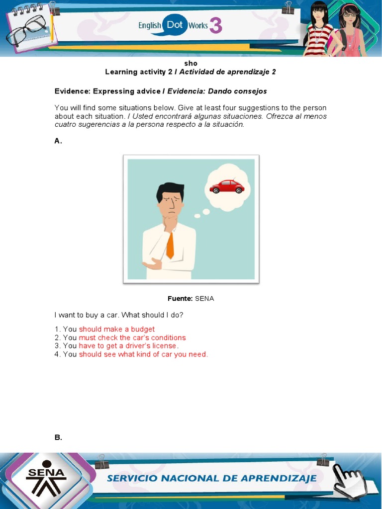 Advice Suggestions for Various Situations | PDF | Business