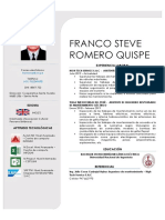 Romero Quispe Franco Steve - CV 