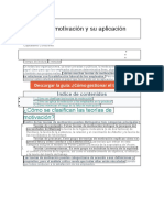 Teorías de Motivación y Su Aplicación Práctica