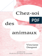 Le Chez-Soi Des Animaux by Vinciane Despret