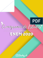 Cronograma ENEM 2020