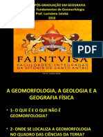 Aula de Geomorfologia