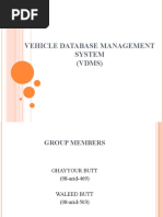 Vehicle Database Management System (VDMS)