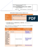 Actividad de La Velocidad La Distancia y El Tiempo