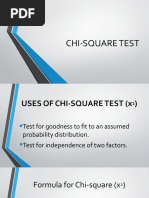 CHI SQUARE TEST and ANOVA