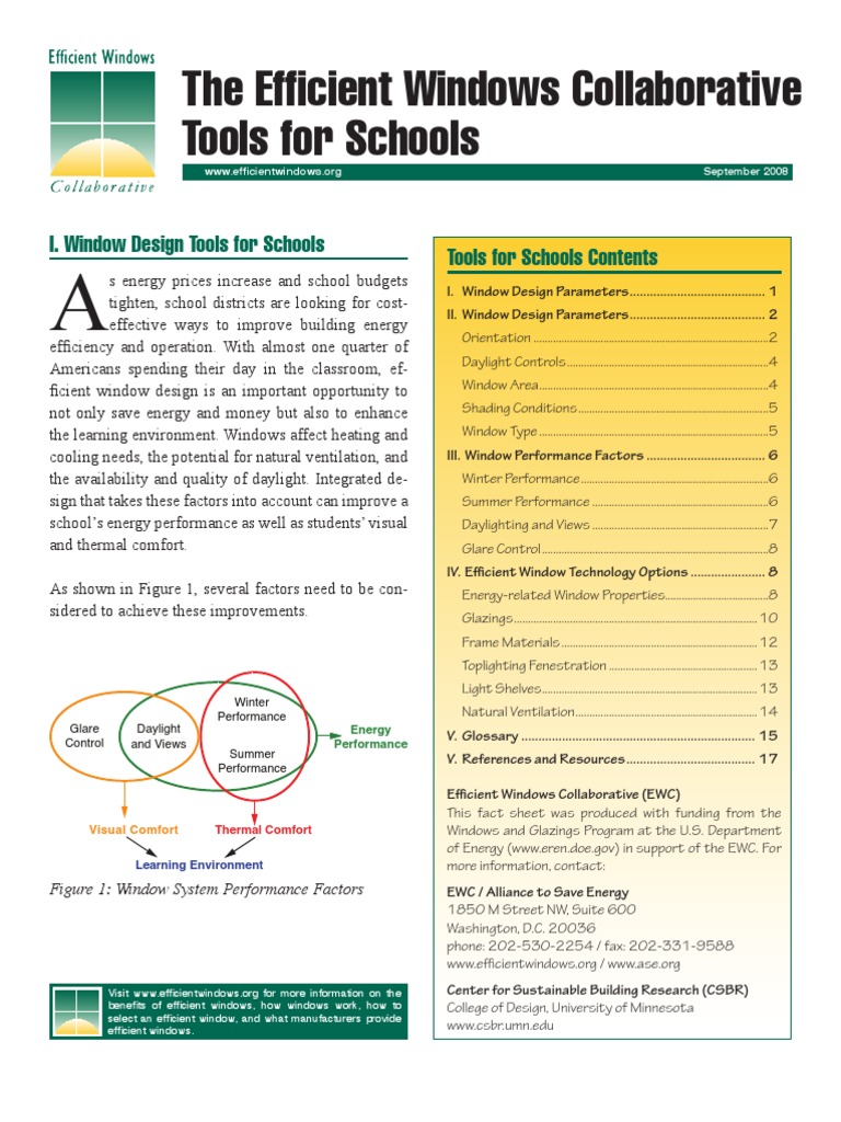 The Efficient Windows Collaborative Tools For Schools | PDF | Window | Hvac