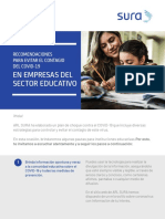 Recomendaciones Sector Educativo