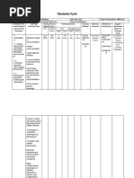 TRAINING PLAN for SMAW 1