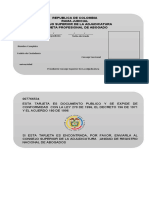 Plantilla de Tarjeta Profesional de Abogado Con Fines Educativos