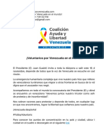 ¡Voluntarios Por Venezuela en El Mundo!