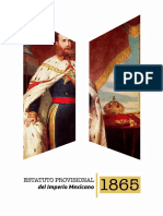Estatuto Provisional Del Imperio Mexicano 1865