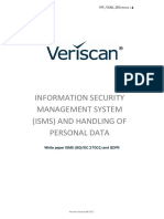 Information Security Management System (Isms) and Handling of Personal Data