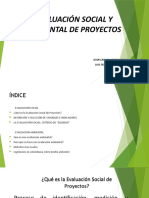 Evaluación Social y Ambiental de Proyectos - Pres.