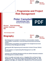 Portfolio, Programme and Project Risk Management: Peter Campbell