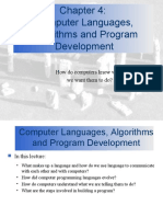 Computer Languages, Algorithms and Program Development: How Do Computers Know What We Want Them To Do?