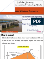 Course Name: Dam Engineering Course Code:CENG 6032: Ethiopian Institute of Technology-Mekelle