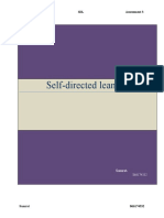 Self-Directed Leaning: HM502 Assessment 3
