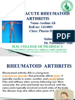 Case On Acute Rheumatoid Arthritis