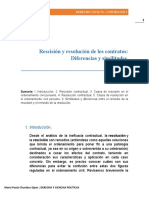 Rescisión y Resolución de Los Contratos