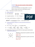 The Three Laws of Thermodynamics: Summary For CH 1,2,3,4,5,6,7