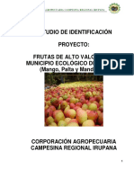 CORACA RI E.I. PROYECTO Frutas Alto Valor (Mango, Palta, Manda