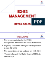 E2-E3 Management: BSNL Retail Sales Structure