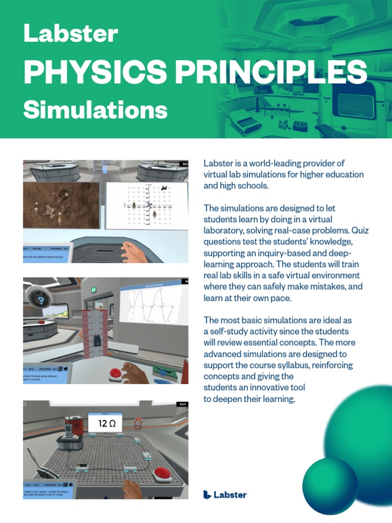 Physics Principles: Labster Simulations | PDF | Force | Gravity