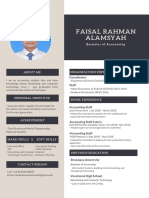 Accounting Student Faisal Rahman's Resume