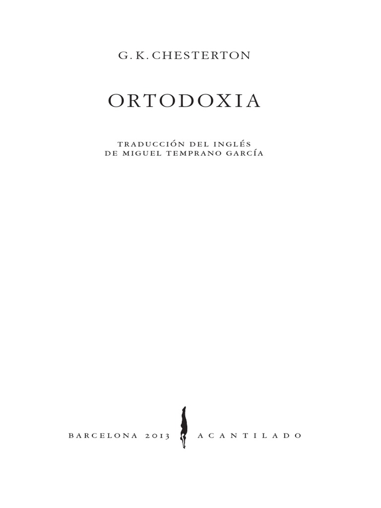 Chesterton Ortodoxia | PDF