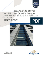 Kingspan - QC - Architectural Wall Panel - KS1000 AWP - QuadCore - Data Sheet - 102018 - UK - EN