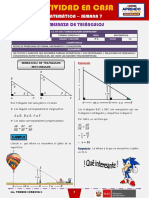 SEMANA 7 - SEMEJANZA DE TRIÁNGULOS (3ro MATEMÁTICA)