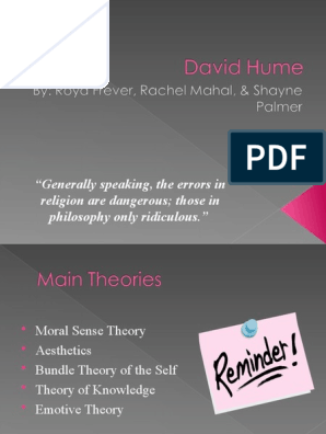 david hume bundle theory