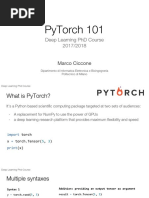 Pytorch 101: Deep Learning PHD Course 2017/2018