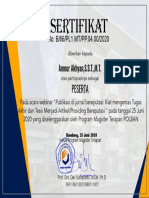 Sertifikat Webinar Publikasi Di Jurnal Reputasi Amnur Akhyan, S.S.T.,M.T.