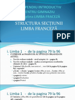 Compendiu Franceza - Structura