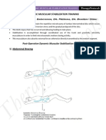 Dynamic Muscular Stabilization Training Therapy Protocols