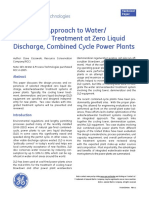 Integrated Approach To Water/ Wastewater Treatment at Zero Liquid Discharge, Combined Cycle Power Plants