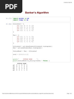 Banker's Algorithm: Import As Import As