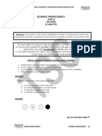 Science Proficiency - Simulation Exam I 2020 PDF