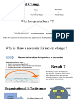 Organisational Change: Why Incremental Basis ???