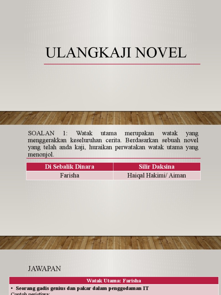 Ulangkaji Novel M24 Pdf