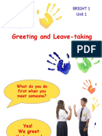 Greeting and Leave-Taking: Bright 1 Unit 1