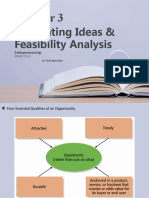 Generating Ideas & Feasibility Analysis: Entrepreneurship