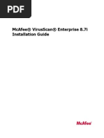 McAfee VirusScan Enterprise V8.7i Installation Guide