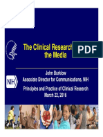 The Clinical Researcher and The Media