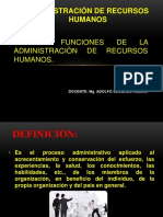 Funciones clave de la administración de recursos humanos (RRHH