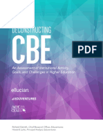 Deconstructing CBE-An Assessment of Institutional Activity, Goals and Challenges in Higher Education