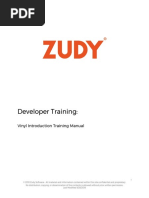 Developer Training:: Vinyl Introduction Training Manual