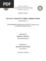 The Cross - Road of 21 Century Language Teacher: (Academic Paper # 1)